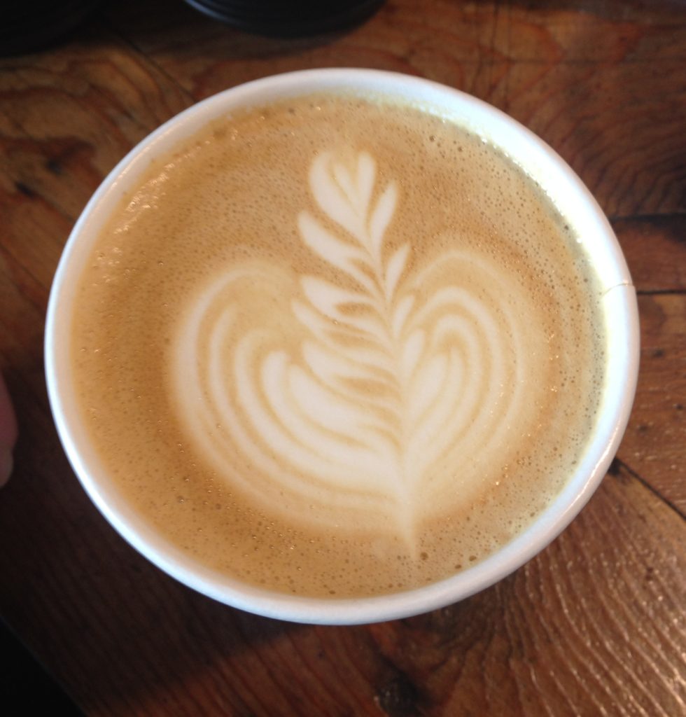 amazing latte from grand coffee in the mission district of san francisco