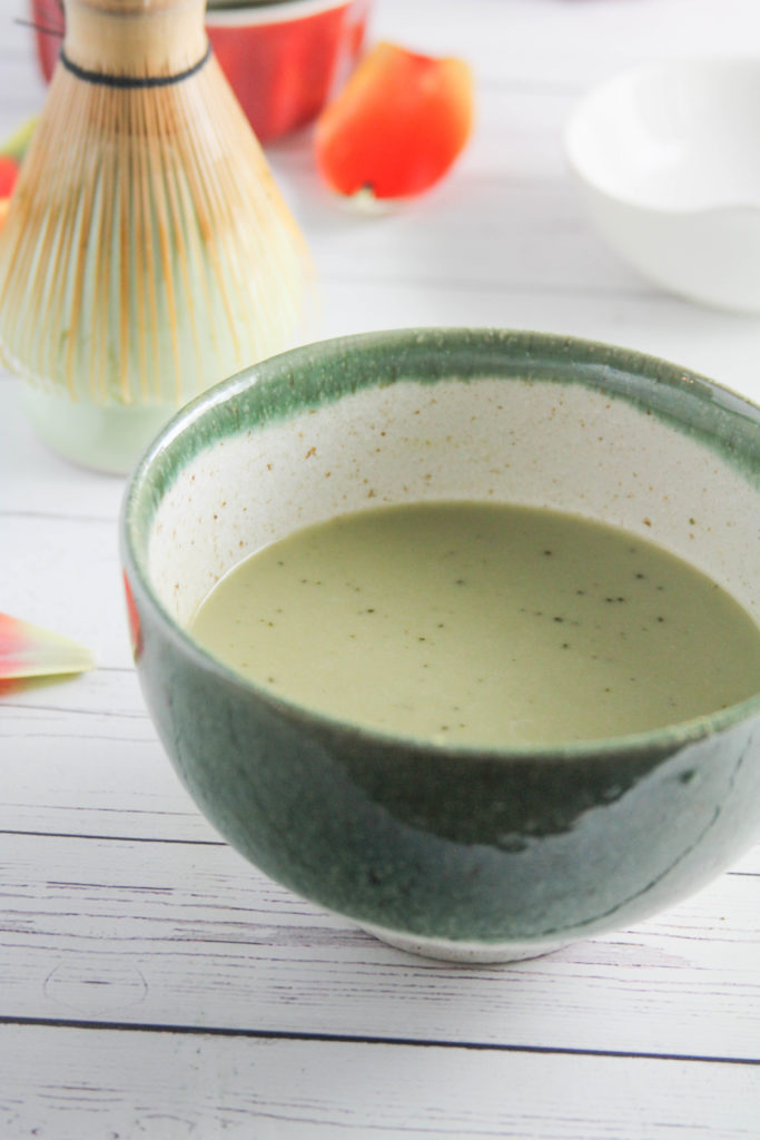 the best matcha latte green tea recipe that is also vegan